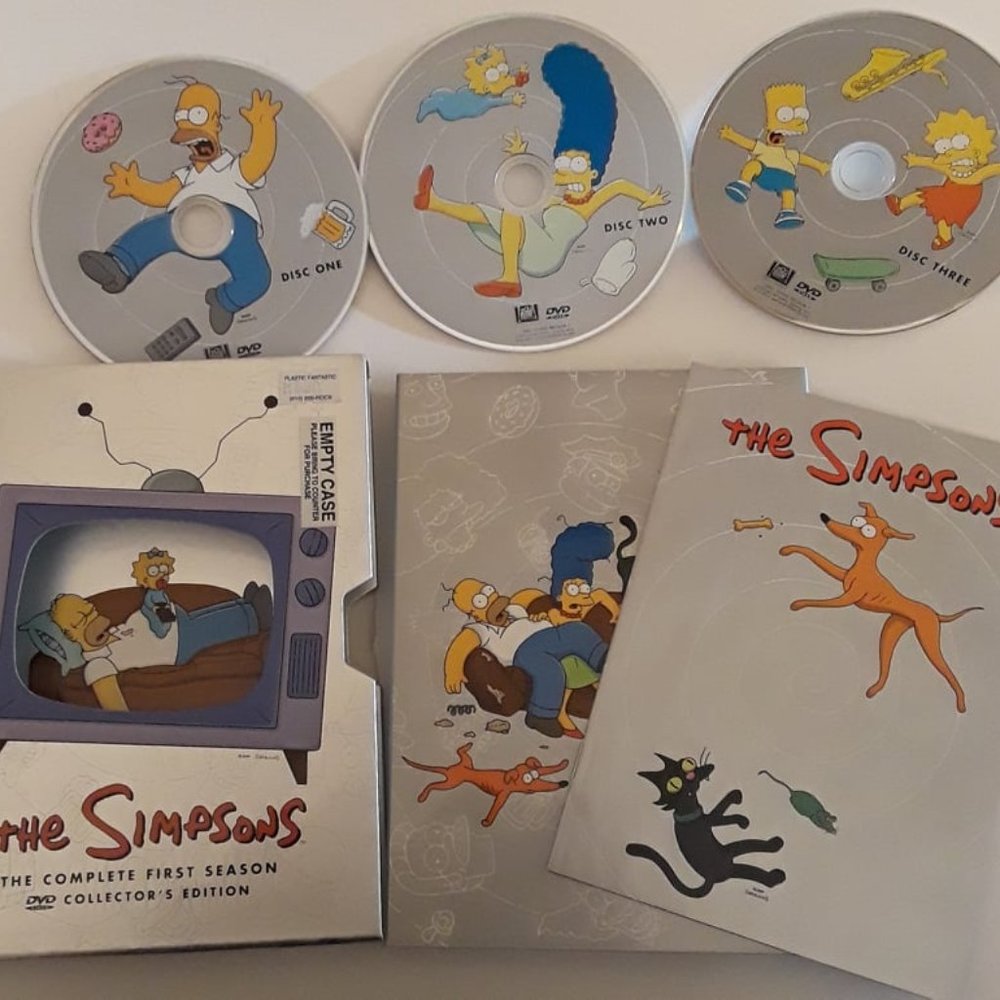 THE SIMPSONS: THE COMPLETE 1ST SEASON ON 3 DVDS (DVD, 2001)